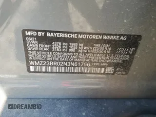 2022 MINI Countryman Oxford Edition with VIN WMZ23BR02N3N61756, listed as a Copart auction lot 52310665 with 85,638 mi miles and Salvage Title. Bid and sale history available at DreamBid. Image 16.