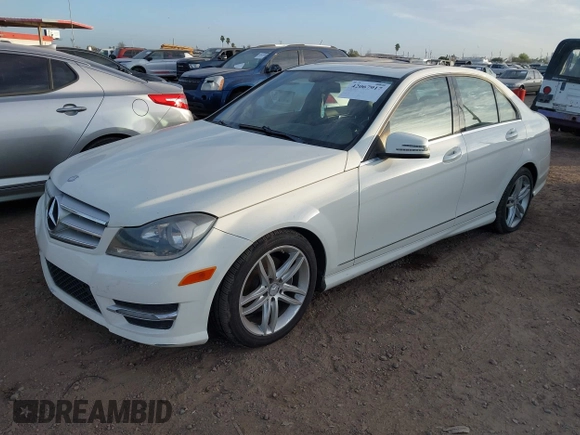 2012 Mercedes-Benz C-Class C 300 Sport with VIN WDDGF8BBXCA696736, listed as a IAAI auction lot 42067917 with 1 mi miles. Bid and sale history available at carsss.com. Image 2.
