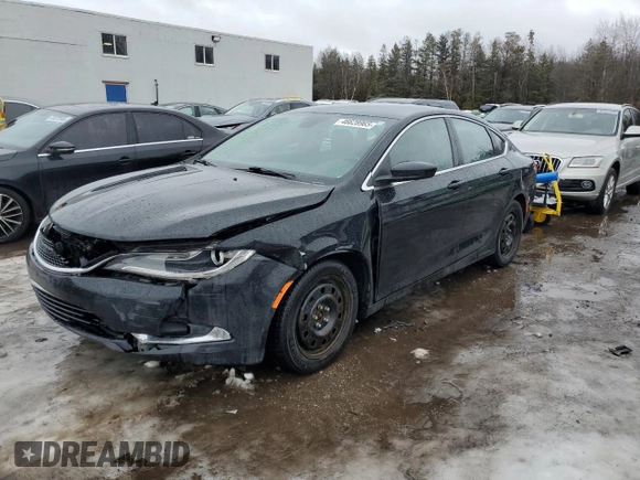 2015 Chrysler 200 Limited with VIN 1C3CCCAGXFN678871, listed as a Copart auction lot 46628965 with 157,390 mi miles and Clean Title. Bid and sale history available at carsss.com. Image 1.