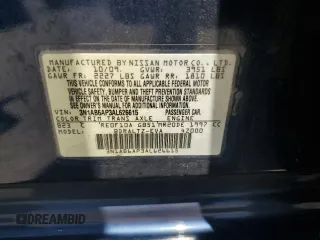 2010 Nissan Sentra S with VIN 3N1AB6AP3AL626615, listed as a Copart auction lot 63613505 with 136,252 mi miles and Salvage title. Bid and sale history available at DreamBid. Image 12.