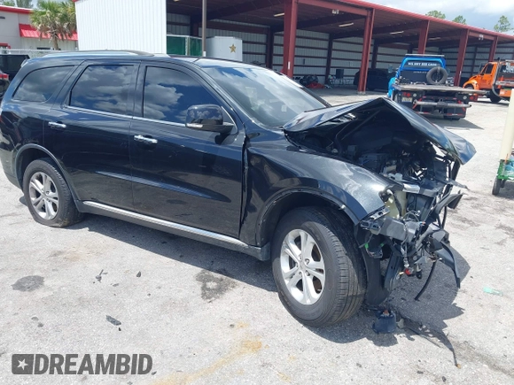 2013 Dodge Durango Crew with VIN 1C4RDHDG9DC684746, listed as a IAAI auction lot 42473302 with 122,602 mi miles and . Bid and sale history available at DreamBid. Image 1.