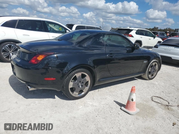 2005 Lexus SC 430 with VIN JTHFN48Y350061412, listed as a Copart auction lot 77746784 with 33,778 mi miles and Non Repairable. Bid and sale history available at DreamBid. Image 3.