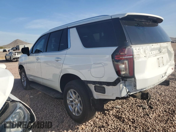 2023 Chevrolet Tahoe LS z VIN 1GNSCMKD7PR283453, wystawiony jako Copart lot #81376314 z przebiegiem 21 308 mil mil oraz Szkoda całkowita • Salvage title. Historia ofert i sprzedaży dostępna na DreamBid. Obrazek 2.