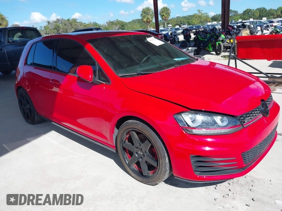 2016 Volkswagen Golf GTI SE with VIN 3VW4T7AU2GM059834, listed as a IAAI auction lot 40418271 with 78,891 mi miles. Bid and sale history available at carsss.com. Image 1.
