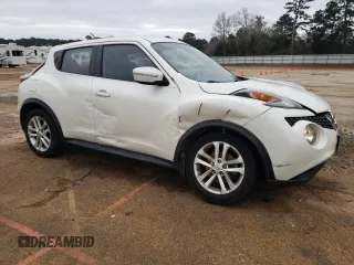 2015 Nissan Juke S with VIN JN8AF5MR3FT506717, listed as a Copart auction lot 43451505 with 70,090 mi miles and Salvage title. Bid and sale history available at DreamBid. Image 4.