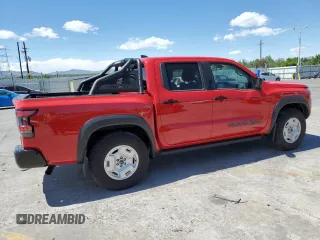 2024 Nissan Frontier S with VIN 1N6ED1EK9RN630171, listed as a Copart auction lot 57525205 with 13,874 mi miles and Salvage title. Bid and sale history available at DreamBid. Image 3.