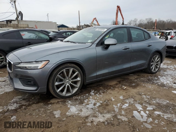 2021 Volvo S60 Momentum with VIN 7JRA22TK3MG080934, listed as a Copart auction lot 38539594 with 58,105 mi miles. Bid and sale history available at carsss.com. Image 1.