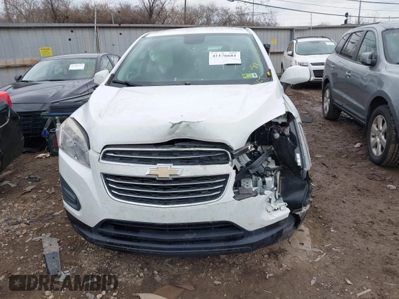 2016 Chevrolet Trax LS with VIN KL7CJNSB9GB559497, listed as a IAAI auction lot 41176681 with 106,794 mi miles. Bid and sale history available at carsss.com. Image 12.