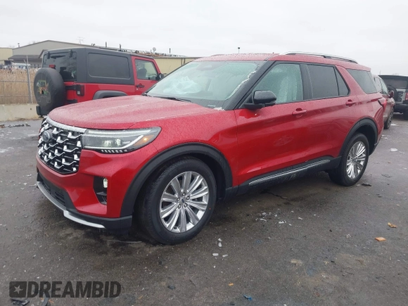2025 Ford Explorer with VIN 1FMUK8HH3SGA46593, listed as a IAAI auction lot 41509990 with 2,290 mi miles and . Bid and sale history available at DreamBid. Image 17.