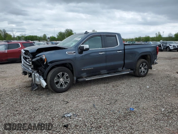 2020 GMC Sierra 1500 SLT z VIN 1GTV9DEL0LZ140278, wystawiony jako Copart lot #56816405 z przebiegiem 65 759 mil mil oraz Szkoda całkowita • Salvage title. Historia ofert i sprzedaży dostępna na DreamBid. Obrazek 1.