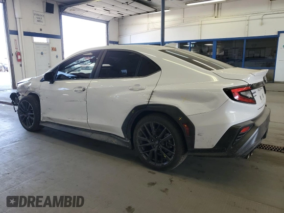 2023 Subaru WRX Premium with VIN JF1VBAF6XP9809146, listed as a Copart auction lot 62493765 with 31,390 mi miles and Salvage title. Bid and sale history available at DreamBid. Image 2.