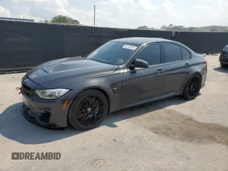 2017 BMW M3 with VIN WBS8M9C33H5G85560, listed as a Copart auction lot 62140155 with 65,652 mi miles and Salvage title. Bid and sale history available at DreamBid. Image 1.
