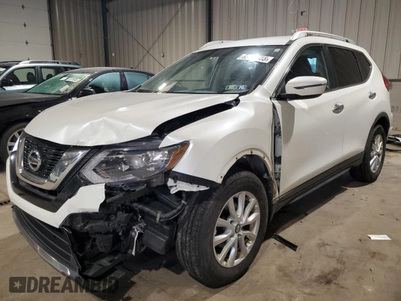 2017 Nissan Rogue SV with VIN KNMAT2MV9HP528295, listed as a Copart auction lot 63318355 with 130,536 mi miles and Salvage title. Bid and sale history available at DreamBid. Image 1.