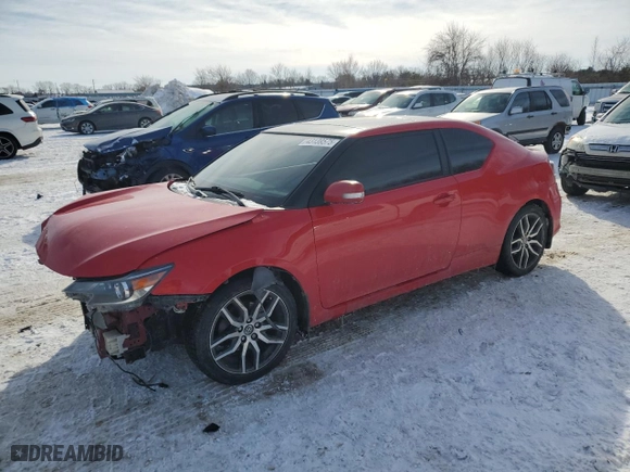 2016 Scion tC with VIN JTKJF5C79GJ017076, listed as a Copart auction lot 43139575 with 224,549 mi miles and Salvage Title. Bid and sale history available at carsss.com. Image 1.