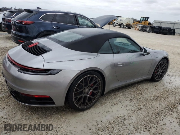 2024 Porsche 911 Carrera S with VIN WP0CB2A90RS245379, listed as a Copart auction lot 74399684 with 1,465 mi miles and Non Repairable. Bid and sale history available at carsss.com. Image 3.