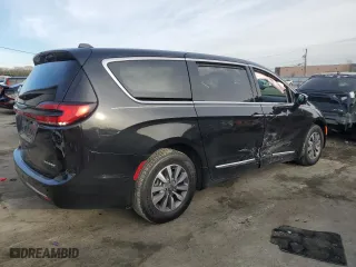 2023 Chrysler Pacifica Hybrid Limited with VIN 2C4RC1S77PR599221, listed as a Copart auction lot 82690554 with 12,013 mi miles and Salvage Title. Bid and sale history available at carsss.com. Image 3.