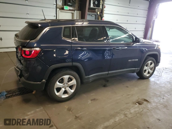 2021 Jeep Compass Latitude with VIN 3C4NJDBB4MT575641, listed as a Copart auction lot 50265635 with 29,347 mi miles and Salvage title. Bid and sale history available at DreamBid. Image 3.