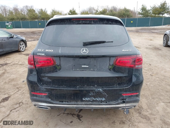 2022 Mercedes-Benz GLC with VIN W1N0G8EBXNV395814, listed as a IAAI auction lot 41694934 with 1 mi miles. Bid and sale history available at carsss.com. Image 16.
