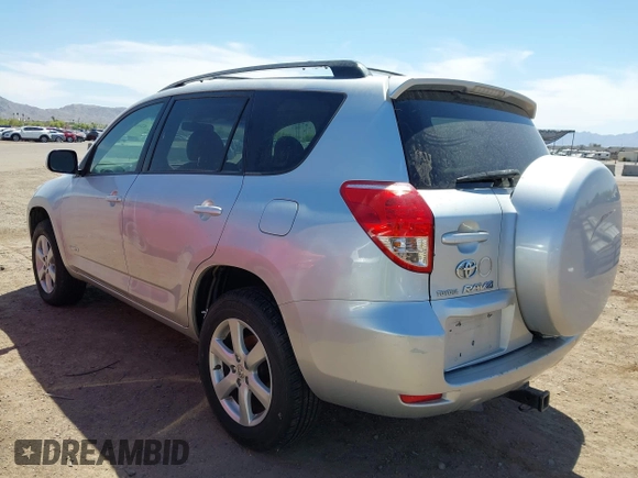 2007 Toyota RAV4 Limited with VIN JTMZK31V375008409, listed as a IAAI auction lot 42028208 with 206,802 mi miles. Bid and sale history available at carsss.com. Image 3.