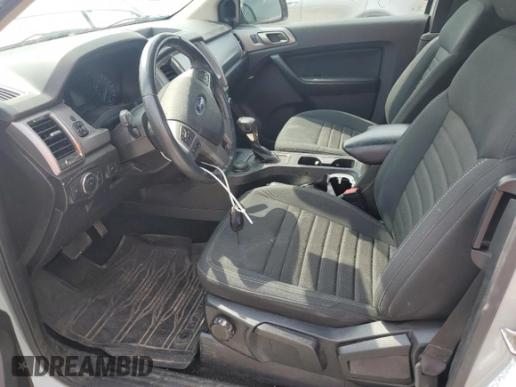 2021 Ford Ranger XL with VIN 1FTER1FH8MLD02641, listed as a Copart auction lot 59501375 with 12,583 mi miles and Salvage title. Bid and sale history available at DreamBid. Image 7.