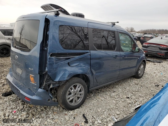 2023 Ford Transit Connect Wagon XLT with VIN NM0GE9F29P1561697, listed as a Copart auction lot 50354255 with 6,341 mi miles and Salvage Title. Bid and sale history available at carsss.com. Image 3.