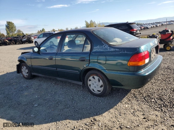 1996 Honda Civic DX with VIN 2HGEJ6621TH519154, listed as a Copart auction lot 74408604 with 91,443 mi miles and Salvage Title. Bid and sale history available at carsss.com. Image 2.