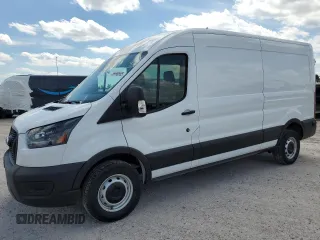 2024 Ford Transit Cargo z VIN 1FTBR1C86RKB58608, wystawiony jako Copart lot #56690565 z przebiegiem 2 380 mil mil oraz Szkoda całkowita • Salvage title. Historia ofert i sprzedaży dostępna na DreamBid. Obrazek 1.