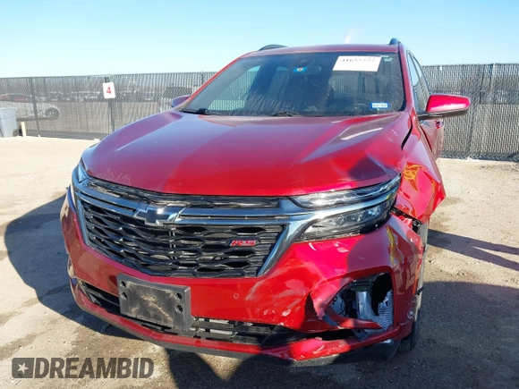 2022 Chevrolet Equinox RS with VIN 2GNAXMEV0N6138347, listed as a IAAI auction lot 41655277 with 26,526 mi miles and . Bid and sale history available at DreamBid. Image 6.