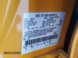 2022 Ford Mustang Mach-E Premium with VIN 3FMTK3SUXNMA45889, listed as a Copart auction lot 57605965 with 23,841 mi miles and Salvage title. Bid and sale history available at DreamBid. Image 12.