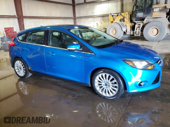 2012 Ford Focus Titanium with VIN 1FAHP3N21CL284628, listed as a Copart auction lot 46572065 with 143,443 mi miles and Salvage Title. Bid and sale history available at carsss.com. Image 4.