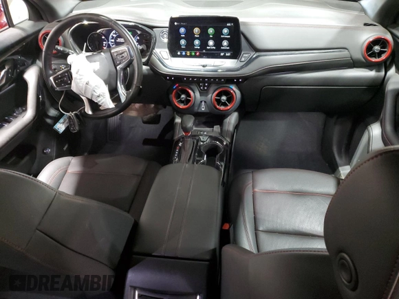 2024 Chevrolet Blazer RS with VIN 3GNKBKRS7RS144872, listed as a Copart auction lot 87925375 with 19,023 mi miles and Salvage title. Bid and sale history available at DreamBid. Image 8.