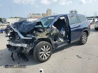 2019 Honda Pilot EX-L with VIN 5FNYF6H56KB039975, listed as a Copart auction lot 58671625 with Not provided miles and Salvage title. Bid and sale history available at DreamBid. Image 1.