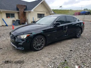 2016 Infiniti Q50 Red Sport 400 z VIN JN1FV7AR4GM450788, wystawiony jako Copart lot #63069385 z przebiegiem 87 740 mil mil oraz Szkoda całkowita • Salvage title. Historia ofert i sprzedaży dostępna na DreamBid. Obrazek 1.