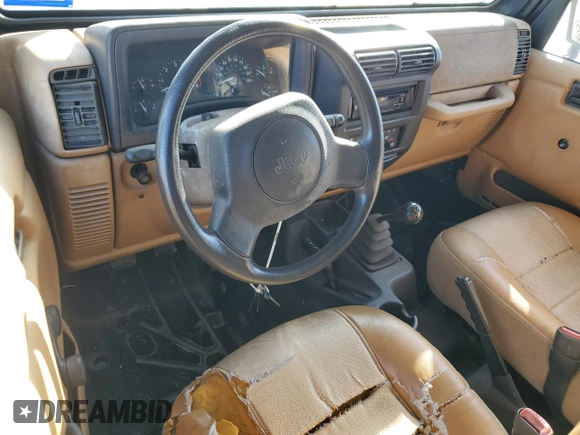 1997 Jeep Wrangler SE with VIN 1J4FY29P1VP502958, listed as a Copart auction lot 89063445 with 135,036 mi miles and Clean Title. Bid and sale history available at carsss.com. Image 8.