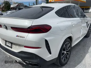 2023 BMW X6 M50i with VIN 5UXCY8C02P9N80310, listed as a Copart auction lot 50582585 with 19,686 mi miles and Clean Title. Bid and sale history available at carsss.com. Image 4.