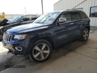 2014 Jeep Grand Cherokee Overland with VIN 1C4RJFCT7EC105038, listed as a Copart auction lot 50021805 with 143,994 mi miles and Salvage Title. Bid and sale history available at carsss.com. Image 1.