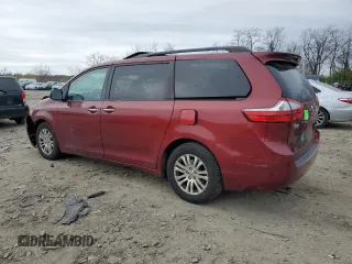 2016 Toyota Sienna XLE with VIN 5TDYK3DC7GS718168, listed as a Copart auction lot 51517495 with 146,421 mi miles and Salvage Title. Bid and sale history available at carsss.com. Image 2.