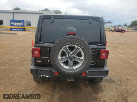 2020 Jeep Wrangler Unlimited Sahara с VIN 1C4HJXEG9LW243287, выставлен на аукционе Copart как лот 55729585 с пробегом 56 913 миль миль и Списание • Salvage title. История ставок и продаж доступна на DreamBid. Изображение 6.