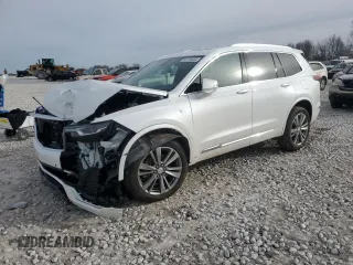 2024 Cadillac XT6 AWD Premium Luxury with VIN 1GYKPDRS2RZ726770, listed as a Copart auction lot 80158434 with 7,870 mi miles and Clean Title. Bid and sale history available at carsss.com. Image 1.