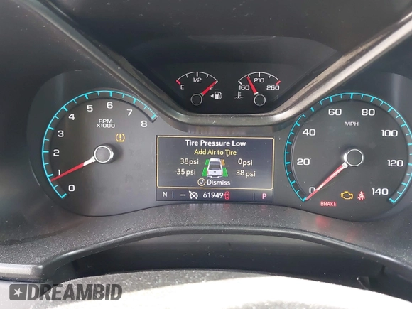 2020 Chevrolet Colorado 4WD LT with VIN 1GCGTCEN5L1233382, listed as a IAAI auction lot 42489220 with 61,949 mi miles and . Bid and sale history available at DreamBid. Image 7.