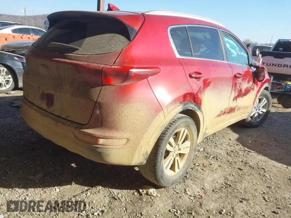2017 Kia Sportage LX with VIN KNDPM3AC8H7079644, listed as a IAAI auction lot 41343810 with 112,554 mi miles. Bid and sale history available at carsss.com. Image 4.