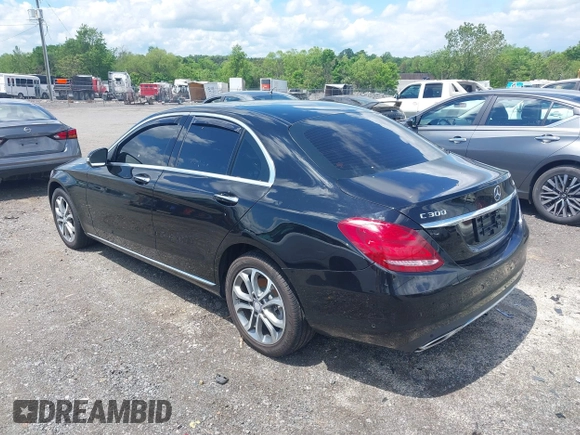 2015 Mercedes-Benz C 300 Luxury with VIN 55SWF4KB9FU024918, listed as a IAAI auction lot 42210608 with 74,445 mi miles and . Bid and sale history available at carsss.com. Image 3.