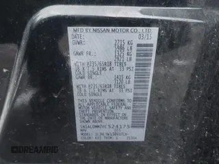 2015 Infiniti QX60 z VIN 5N1AL0MM7FC524175, wystawiony jako IAAI lot #41417720 z przebiegiem 124 622 mil mil oraz . Historia ofert i sprzedaży dostępna na DreamBid. Obrazek 9.