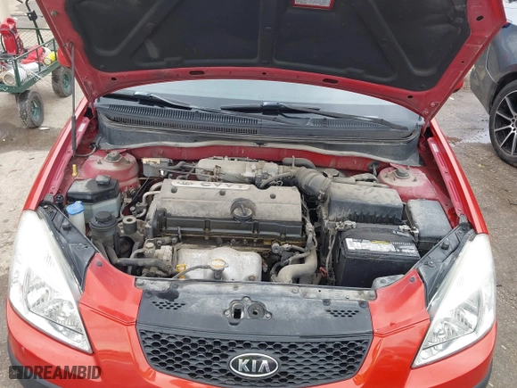 2009 Kia Rio SX with VIN KNADE223796561406, listed as a IAAI auction lot 41650749 with 100,041 mi miles. Bid and sale history available at carsss.com. Image 10.