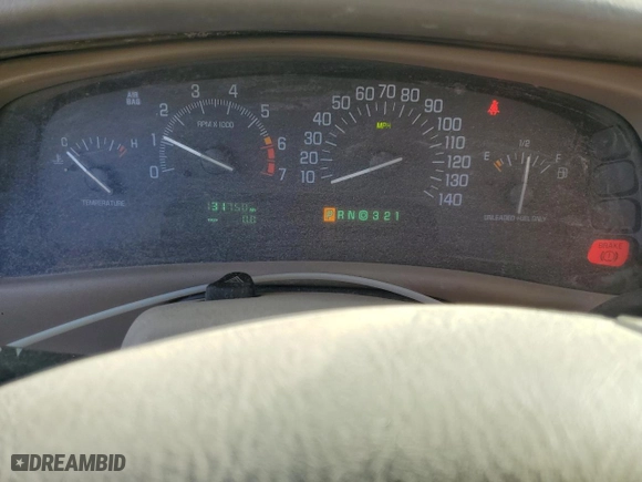 2003 Buick Park Avenue with VIN 1G4CW54K634197544, listed as a Copart auction lot 48125435 with 131,750 mi miles and Clean Title. Bid and sale history available at carsss.com. Image 9.