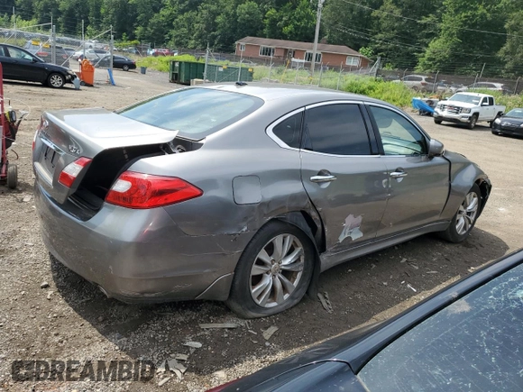 2011 Infiniti M with VIN JN1BY1AR4BM370404, listed as a Copart auction lot 62664825 with Not provided miles and Salvage title. Bid and sale history available at DreamBid. Image 3.