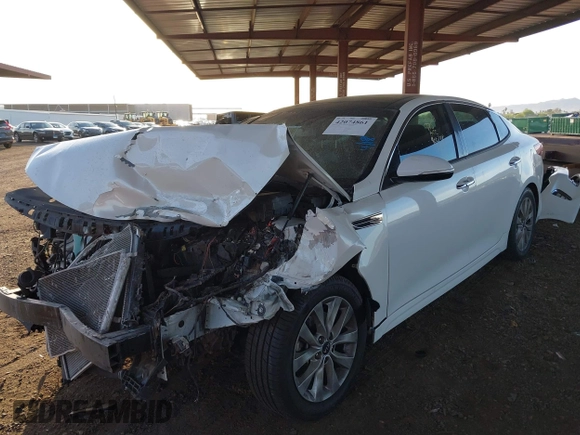 2018 Kia Optima LX with VIN 5XXGT4L30JG236781, listed as a IAAI auction lot 42074861 with 1 mi miles. Bid and sale history available at carsss.com. Image 18.