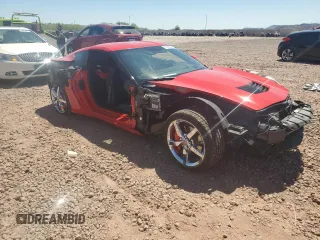 2014 Chevrolet Corvette 3LT with VIN 1G1YE2D71E5119797, listed as a Copart auction lot 61239005 with 12,879 mi miles and Salvage title. Bid and sale history available at DreamBid. Image 4.
