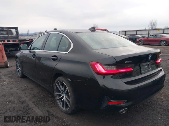 2020 BMW 3 Series 330i xDrive with VIN 3MW5R7J08L8B24642, listed as a IAAI auction lot 41112858 with 56,045 mi miles. Bid and sale history available at carsss.com. Image 3.