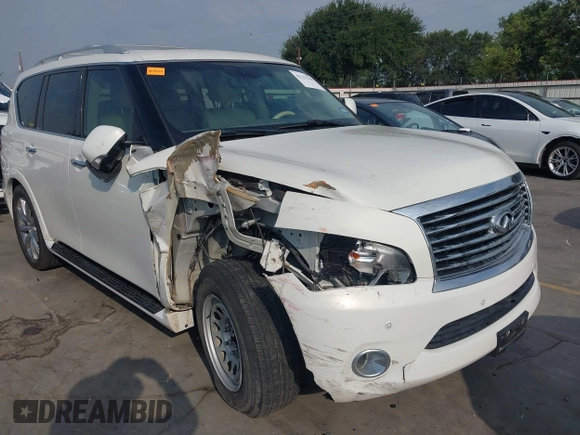 2014 Infiniti QX80 z VIN JN8AZ2NE6E9063136, wystawiony jako IAAI lot #42233348 z przebiegiem 145 988 mil mil oraz . Historia ofert i sprzedaży dostępna na DreamBid. Obrazek 1.